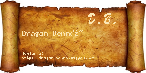 Dragan Bennó névjegykártya